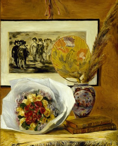 Stilleben med bukett av Pierre-Auguste Renoir