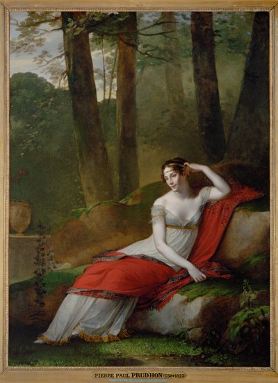 Kaiserin Josephine, erste Frau von Napoleon I., in den Gärten von La Malmaison von Pierre-Paul Prud