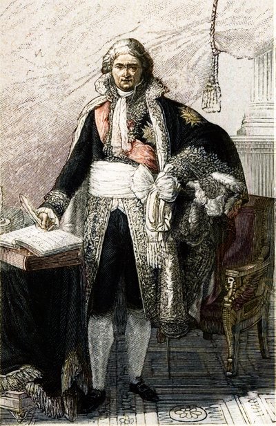 Portrett av Jean Etienne Marie Portalis. Fransk jurist og politiker (1746 -1807) basert på Pierre Gautherots maleri. av Pierre (after) Gautherot