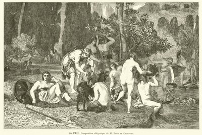 Fred (gravering) av Pierre (after) Puvis de Chavannes