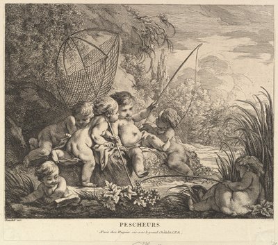 Barn Fiske, ca. 1738. av Pierre Alexandre Aveline