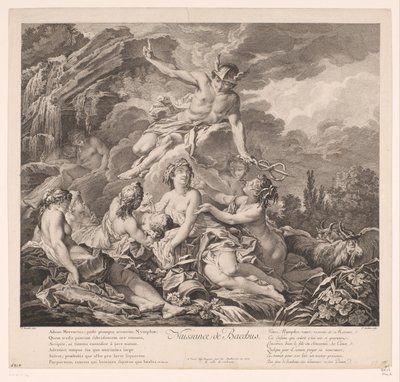 Fødsel av Bacchus Naissance de Bacchus (tittel på objekt) av Pierre Alexandre Aveline