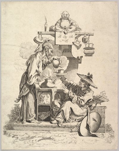 Brann, ca. 1740. av Pierre Alexandre Aveline