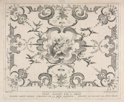 Venus såret av Amor. av Pierre Alexandre Aveline