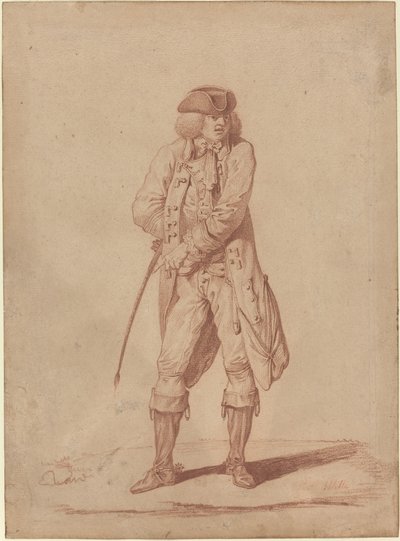 Gentleman med en rideavling av Pierre Alexandre Wille