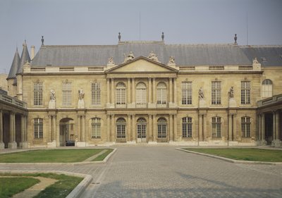 Fasade på Hotel de Soubise, bygget 1705-09 av Pierre Alexis Delamair