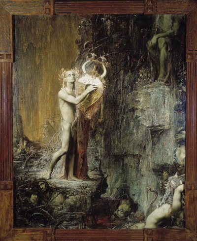 Orphee aux Hell Illustrasjon for operaen "" Orfeo"" av Monteverdi av Pierre Amedee Marcel Beronneau