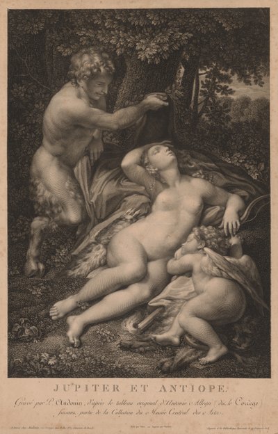 Jupiter og Antiope av Pierre Audouin
