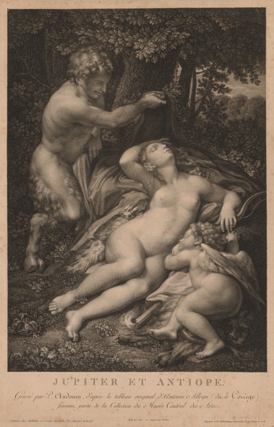 Jupiter og Antiope. av Pierre Audouin