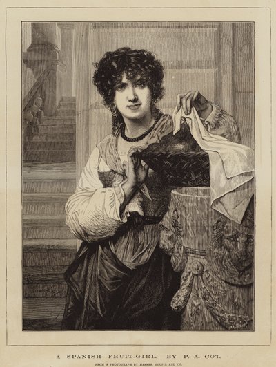 En spansk frukt-jente av Pierre Auguste Cot