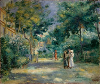 En hage i Montmartre, 1890-1899 av Pierre Auguste Renoir