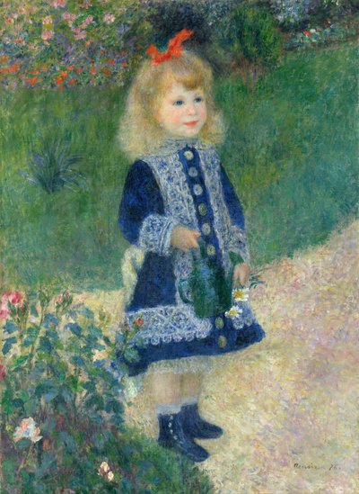 En jente med en vannkanne av Pierre Auguste Renoir