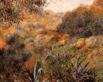 Algerisk landskap, ravinen til den ville kvinnen av Pierre Auguste Renoir