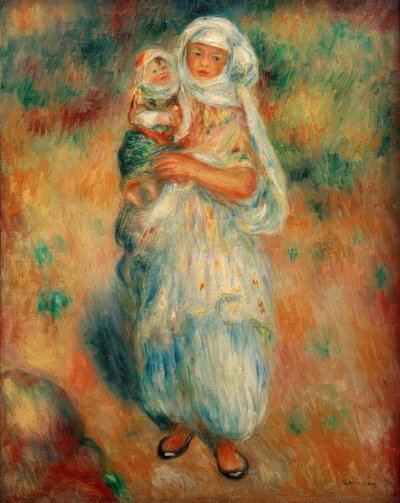 Algerierin mit Kind von Pierre Auguste Renoir