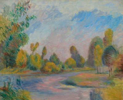 Ved elven, 1896. av Pierre Auguste Renoir