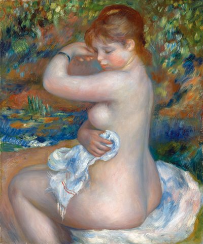 Bather, 1888 av Pierre Auguste Renoir
