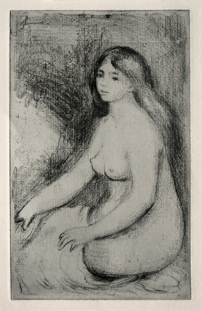 Sitzende Badende von Pierre-Auguste Renoir