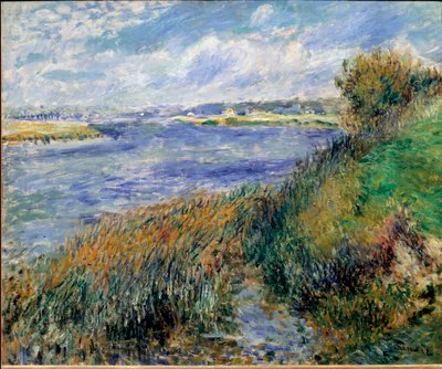 Seinebredden i Champrosay av Pierre Auguste Renoir