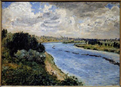 Lekter på Seinen. Maleri av Pierre Auguste Renoir (1841-1919) av Pierre Auguste Renoir