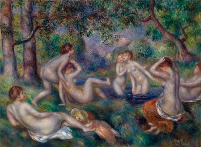 Badende i Skogen av Pierre Auguste Renoir