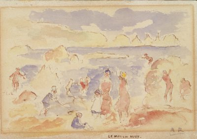 Strandscene, 1883. av Pierre Auguste Renoir