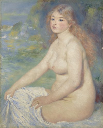 Blond bader, 1881 av Pierre Auguste Renoir