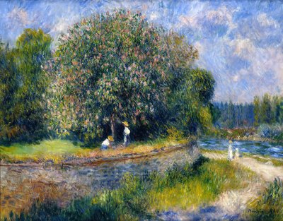 Blomstrende kastanjetre av Pierre Auguste Renoir