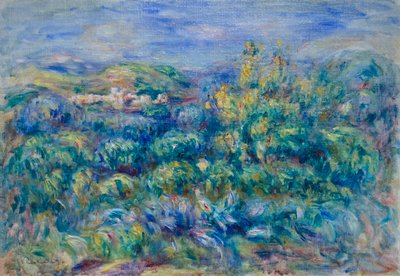 Cagnes landskap av Pierre Auguste Renoir
