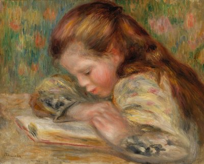 Barn lesing av Pierre Auguste Renoir
