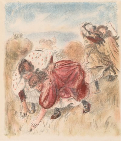Barn som spiller ball av Pierre Auguste Renoir