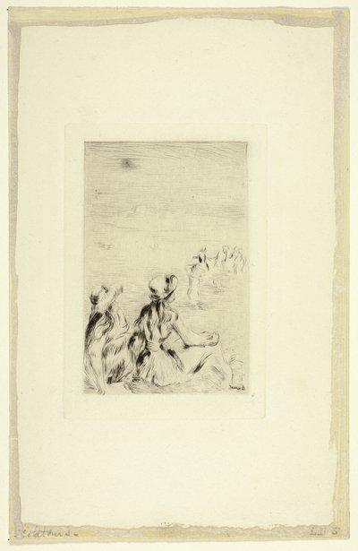 Kinder am Strand, Berneval von Pierre-Auguste Renoir