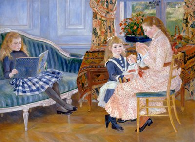 Barnas ettermiddag på Wargemont, 1884 av Pierre Auguste Renoir