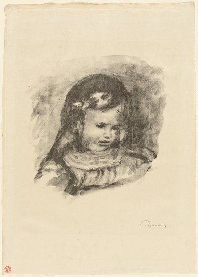 Claude Renoir, gesenkter Kopf von Pierre-Auguste Renoir