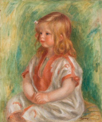 Claude i arabisk skjorte (olje på lerret) av Pierre Auguste Renoir