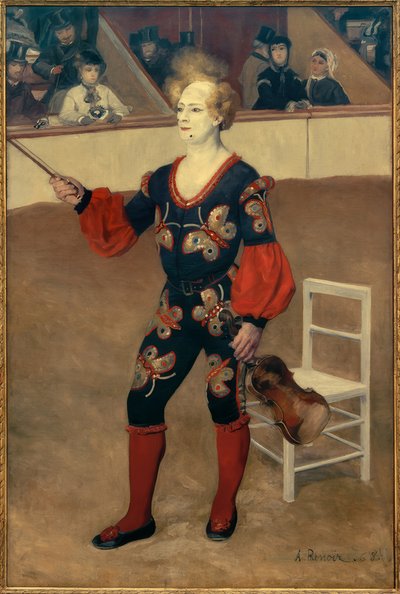 Klovn på sirkuset av Pierre Auguste Renoir