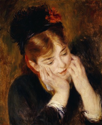 Kontemplasjon, 1877 av Pierre Auguste Renoir