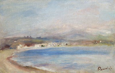 Cros de Cagnes, Hav, fjell, ca. 1910 (olje på lerret) av Pierre Auguste Renoir
