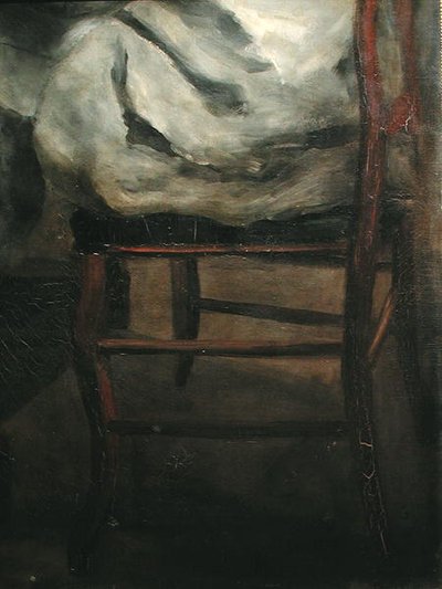 Frederick Bazille an seiner Staffelei von Pierre Auguste Renoir