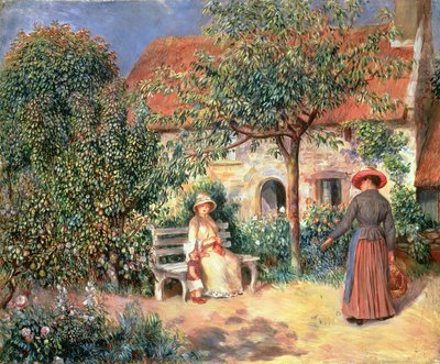 Hagescene i Bretagne, ca. 1886 (olje på lerret) av Pierre Auguste Renoir