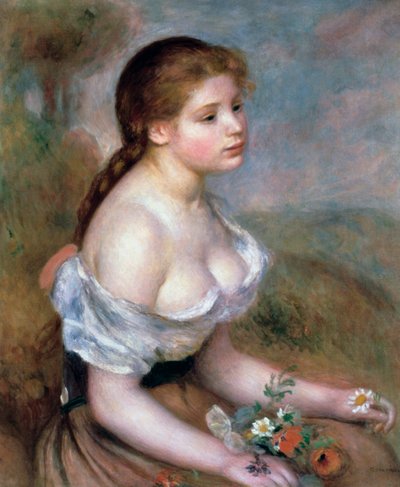 Pike med blomster, c1900 av Pierre Auguste Renoir
