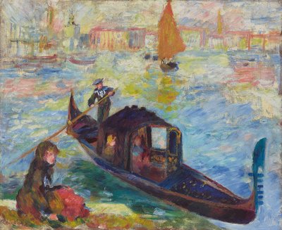 Gondol, Venezia, 1881 av Pierre Auguste Renoir