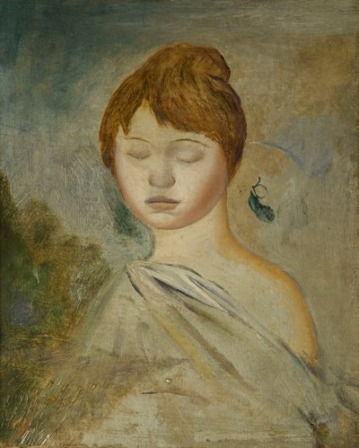Kopf einer jungen Frau; Tete de Jeune Femme, ca. 1887 von Pierre Auguste Renoir