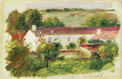 Hus på Essoyes av Pierre Auguste Renoir