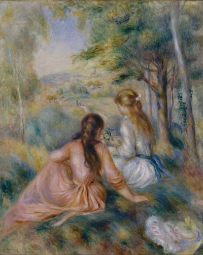 Auf der Wiese, 1888-92 von Pierre Auguste Renoir