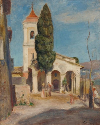 Kapellet til Vår Frue av beskyttelse i Haut-de-Cagnes, 1905 av Pierre Auguste Renoir