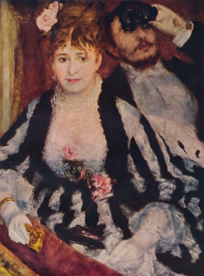 La Loge Teaterboksen, 1874, 1938 av Pierre Auguste Renoir