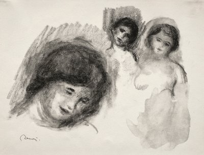 La Pierre aux trois croquis von Pierre Auguste Renoir