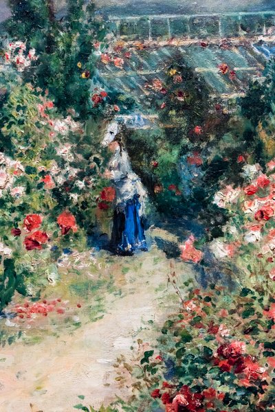 La Serre, detalj, ca. 1876 (Olje på lerret) av Pierre Auguste Renoir