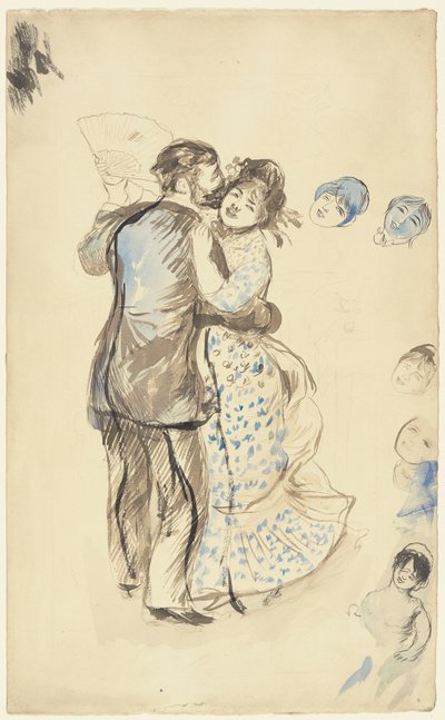 La danse? la campagne (Dansen på landet) av Pierre Auguste Renoir