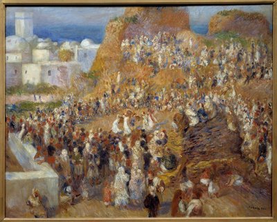 La moskee, arabisk fest Show av danser og musikere i Alger - Maleri av Pierre Auguste Renoir (1841-1919) 1881 Dim 0,73x0,92 m Paris, musee d